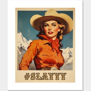 Slay All Day Cowgirl Posters and Art